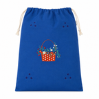 Embroidered Linen Travel Storage Bag